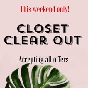 LAST CHANCE! CLOSING CLOSET 12/17!